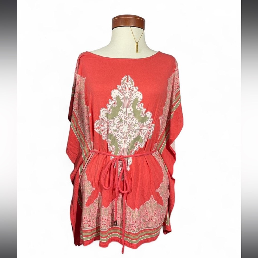 Madison Coral Boho Kaftan‎ Top ✨